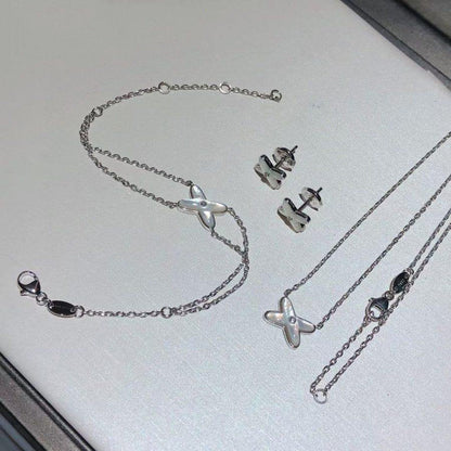 Mysitc JEUX BRACELET WHITE MOP SILVER 1 DIAMOND