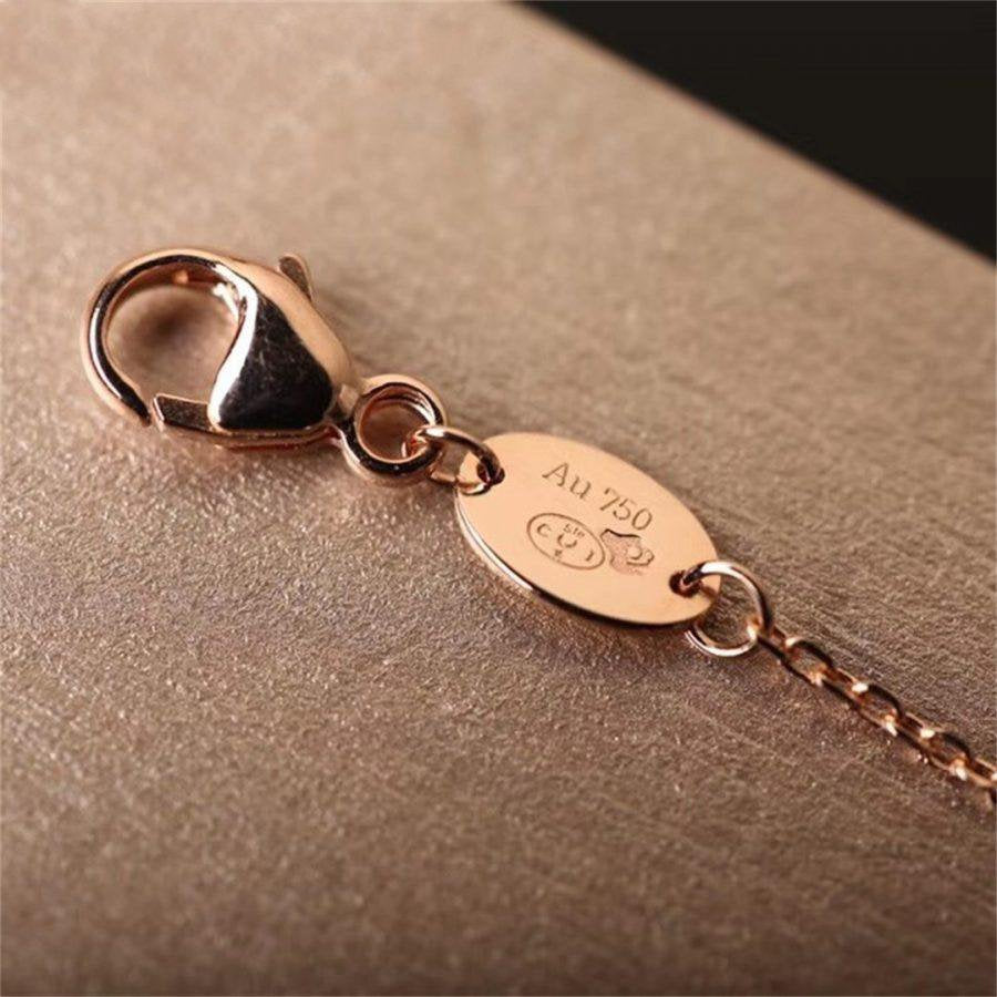Mysitc Hollow Design Four-Leaf Clover Flower Shape Ring