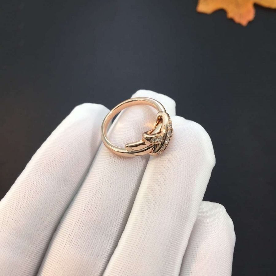 Mysitc JEUX DE PINK GOLD DIAMOND RING
