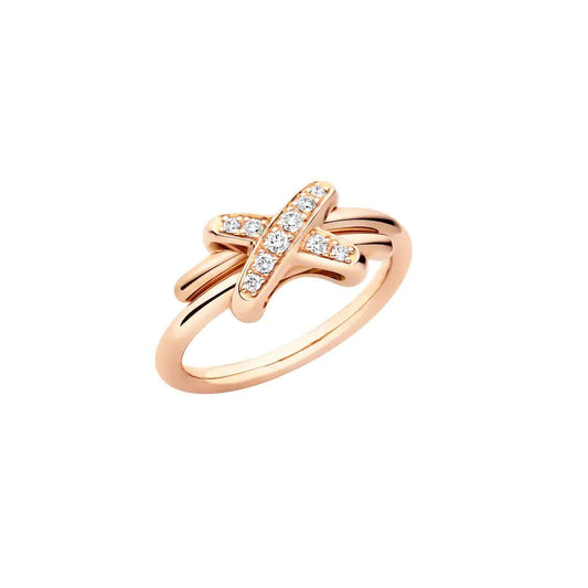 Mysitc JEUX DE PINK GOLD DIAMOND RING