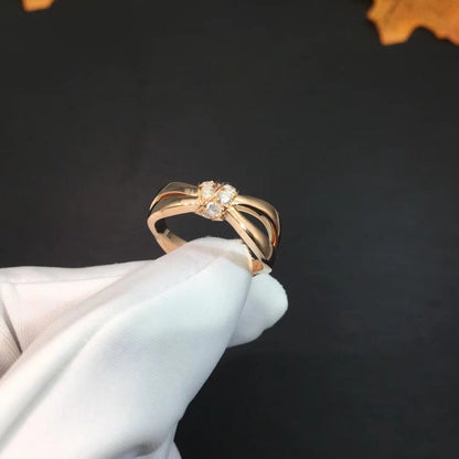 Mysitc LIENS RING PINK GOLD DIAMOND