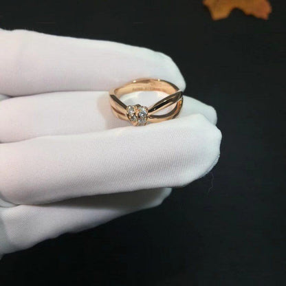 Mysitc LIENS RING PINK GOLD DIAMOND