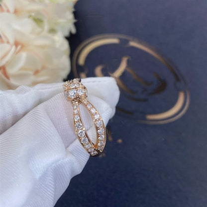 Mysitc LIENS PINK GOLD DIAMOND RING