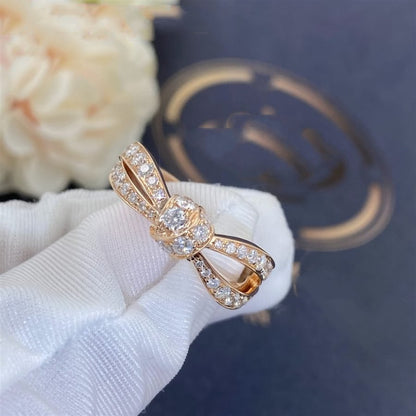 Mysitc LIENS PINK GOLD DIAMOND RING