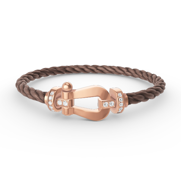 Mysitc FORCE LARGE HORSESHOE HALF DIAMOND BRACELET ROSE GOLD