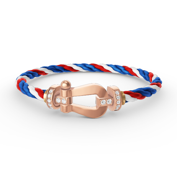 Mysitc FORCE LARGE HORSESHOE HALF DIAMOND BRACELET ROSE GOLD