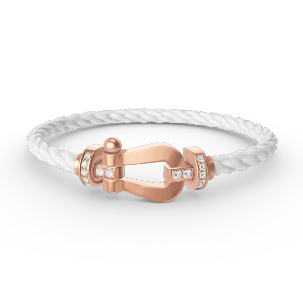 Mysitc FORCE LARGE HORSESHOE HALF DIAMOND BRACELET ROSE GOLD