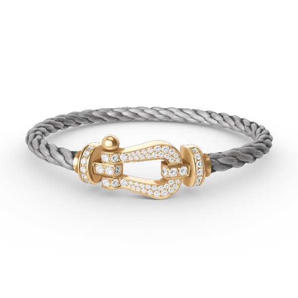 Mysitc FORCE LARGE HORSESHOE FULL DIAMOND BRACELET GOLD