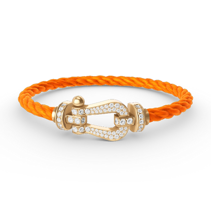 Mysitc FORCE LARGE HORSESHOE FULL DIAMOND BRACELET GOLD