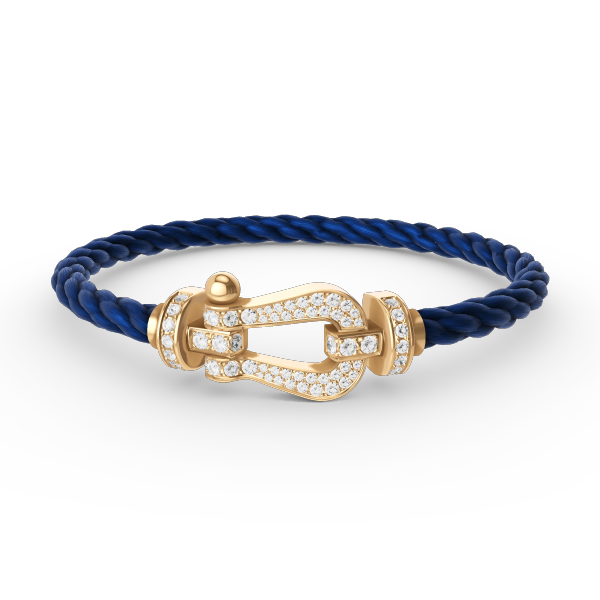 Mysitc FORCE LARGE HORSESHOE FULL DIAMOND BRACELET GOLD