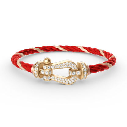 Mysitc FORCE LARGE HORSESHOE FULL DIAMOND BRACELET GOLD