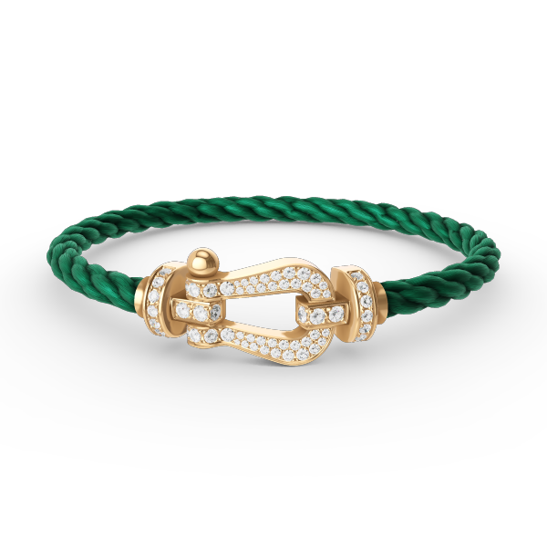 Mysitc FORCE LARGE HORSESHOE FULL DIAMOND BRACELET GOLD