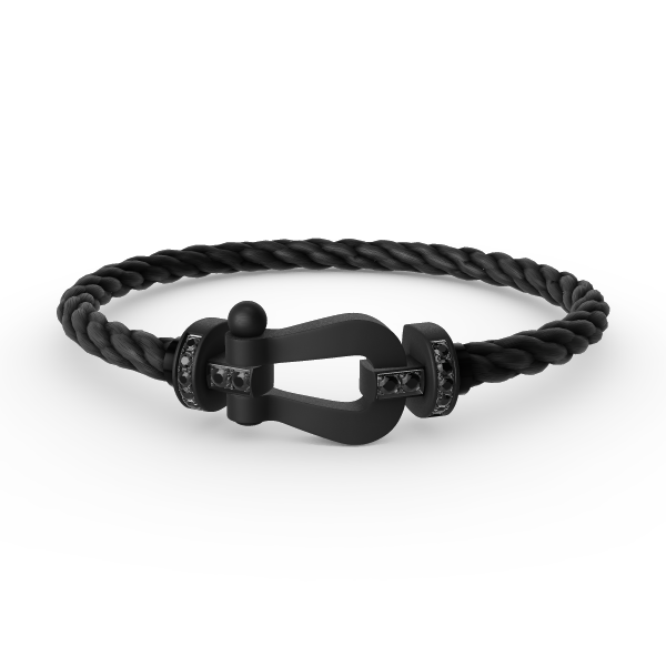 Mysitc FORCE LARGE SERIES HORSESHOE BLACK SAMURAI BRACELET