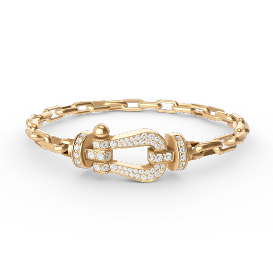 Mysitc FORCE LARGE HORSESHOE CLASP  METAL BRACELET