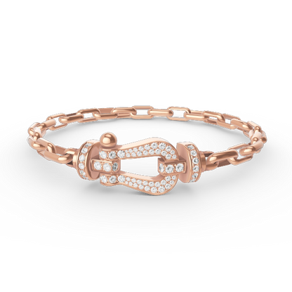 Mysitc FORCE LARGE HORSESHOE CLASP  METAL BRACELET