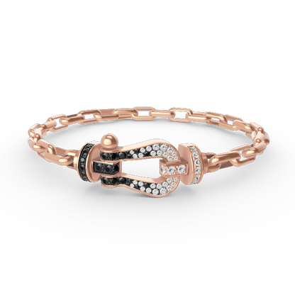 Mysitc FORCE LARGE HORSESHOE CLASP  METAL BRACELET