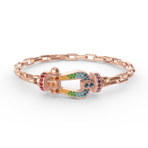 Mysitc FORCE LARGE HORSESHOE CLASP  METAL BRACELET