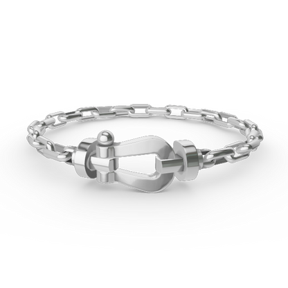 Mysitc FORCE LARGE HORSESHOE CLASP  METAL BRACELET