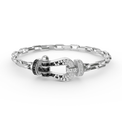 Mysitc FORCE LARGE HORSESHOE CLASP  METAL BRACELET