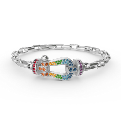 Mysitc FORCE LARGE HORSESHOE CLASP  METAL BRACELET