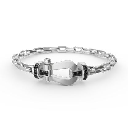 Mysitc FORCE LARGE HORSESHOE CLASP  METAL BRACELET