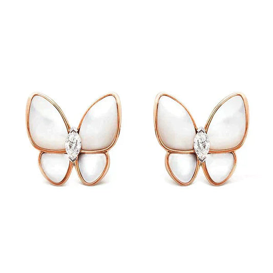 Mysitc BUTTERFLY MOP DIAMOND EARRINGS
