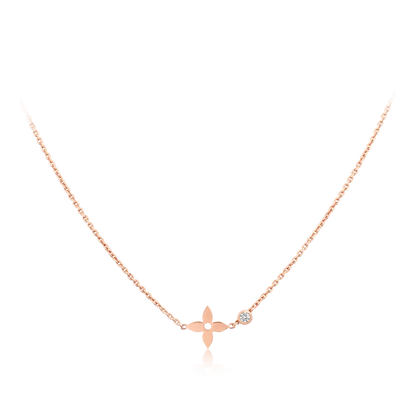 Mysitc BLOSSOM PENDANT PINK GOLD AND DIAMOND