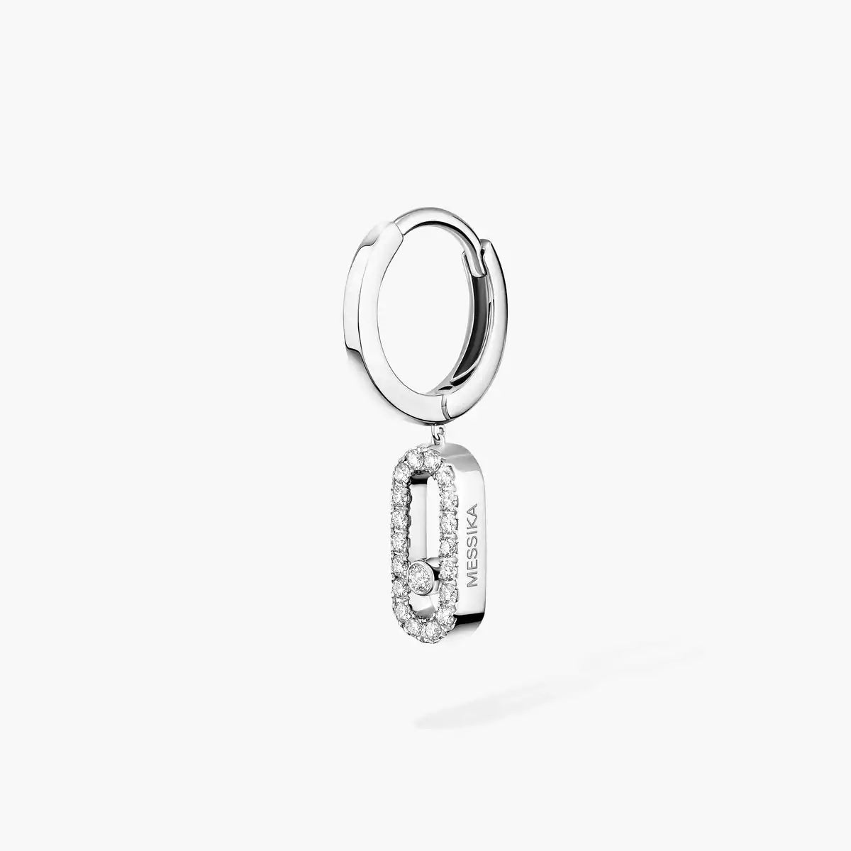 [ミスティック] ウノ シングルダイヤモンドフープピアス