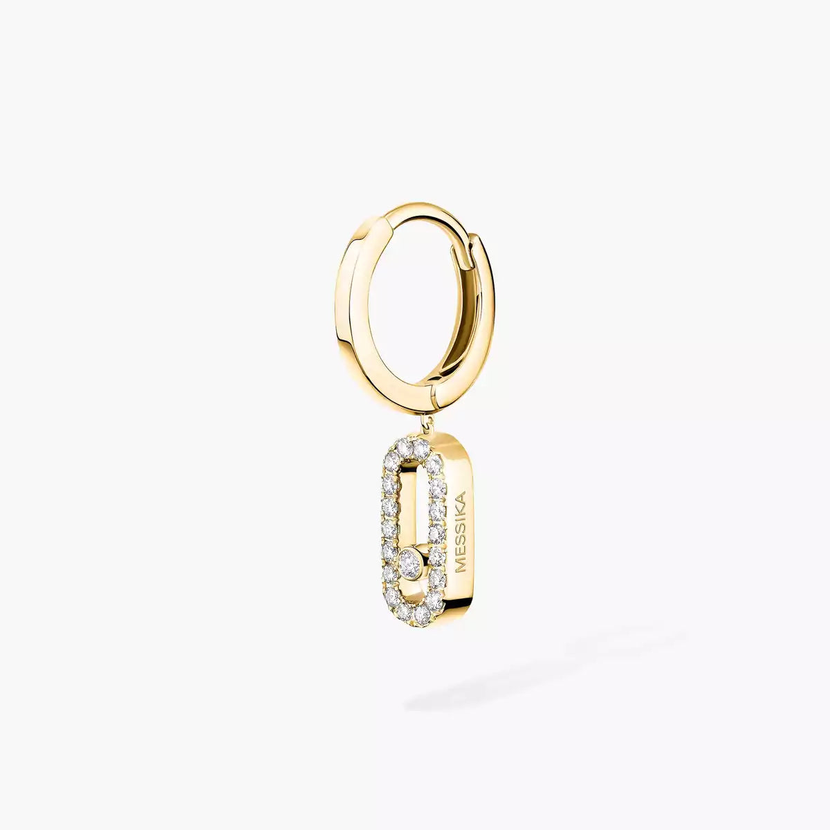 [ミスティック] ウノ シングルダイヤモンドフープピアス