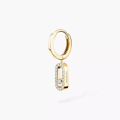 [ミスティック] ウノ シングルダイヤモンドフープピアス