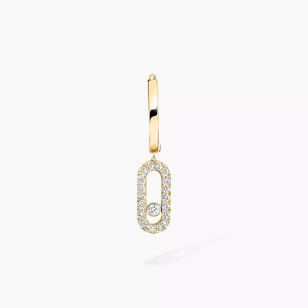 [ミスティック] ウノ シングルダイヤモンドフープピアス