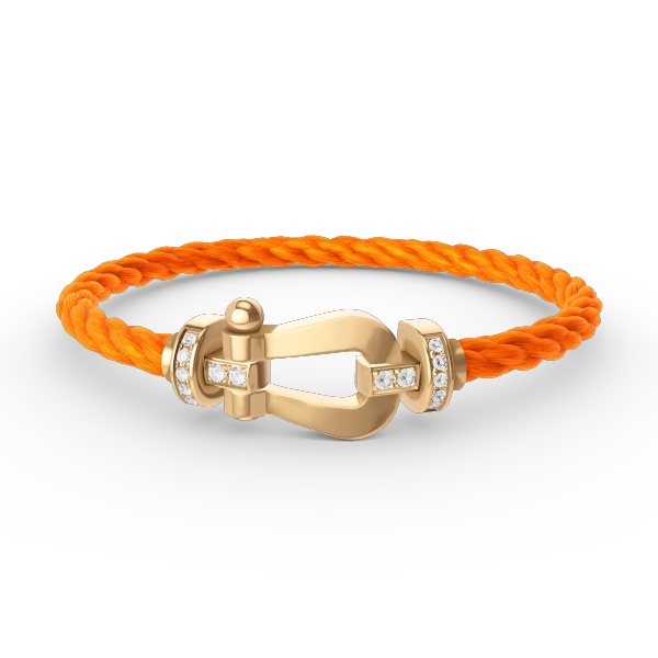 Mysitc FORCE LARGE HORSESHOE HALF DIAMOND BRACELET GOLD