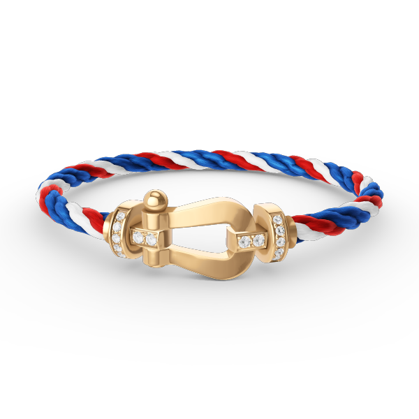 Mysitc FORCE LARGE HORSESHOE HALF DIAMOND BRACELET GOLD
