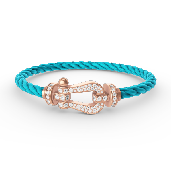 Mysitc FORCE LARGE HORSESHOE FULL DIAMOND BRACELET ROSE GOLD