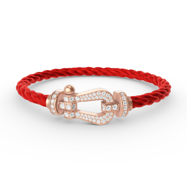Mysitc FORCE LARGE HORSESHOE FULL DIAMOND BRACELET ROSE GOLD