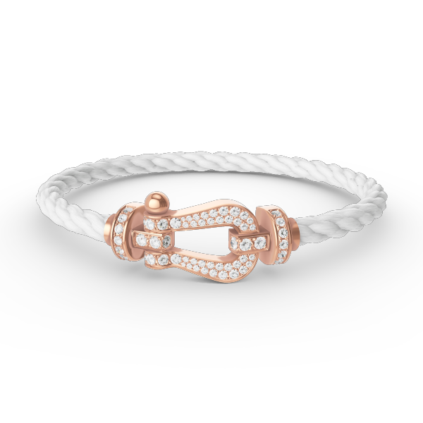 Mysitc FORCE LARGE HORSESHOE FULL DIAMOND BRACELET ROSE GOLD