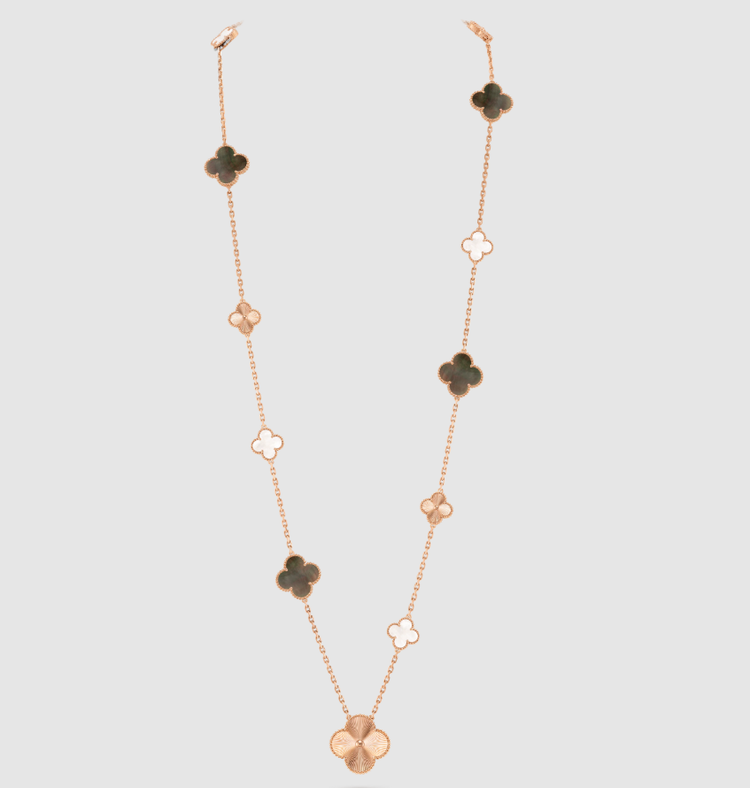 [Mysitc ] 25 NEW CLOVER 15 MOTIFS GRAY MOTHER-OF-PEARL