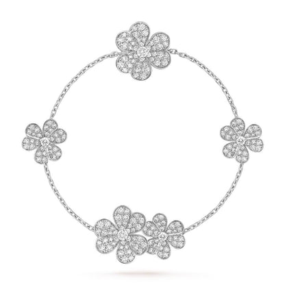 Mysitc FRIVOLE SILVER 5 FLOWERS BRACELET