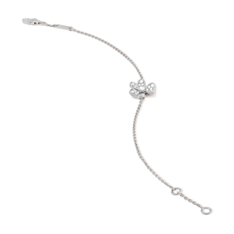 Mysitc FRIVOLE SILVER FLOWER DIAMOND BRACELET
