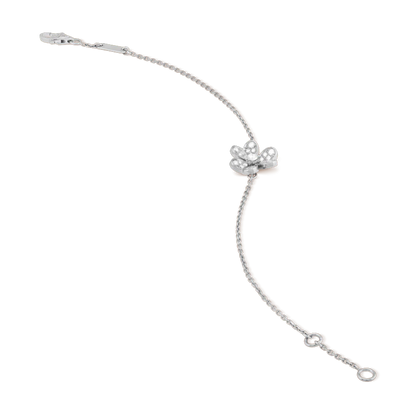 Mysitc FRIVOLE SILVER FLOWER DIAMOND BRACELET