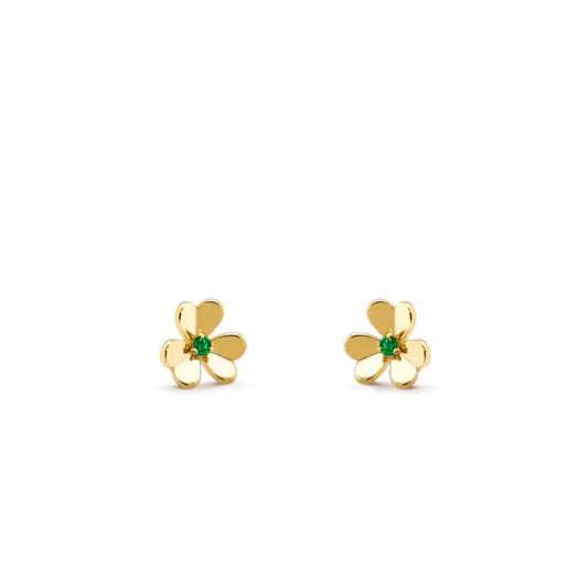 Mysitc FRIVOLE  FLOWER MALACHITE EARRINGS