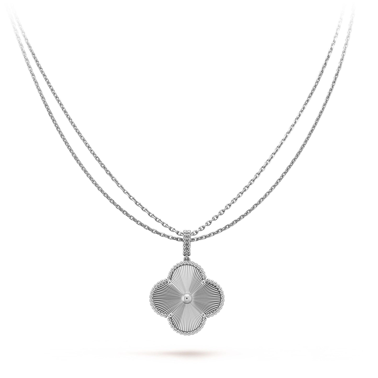 Mysitc CLOVER 25MM SILVER BIG CLOVER NECKLACE