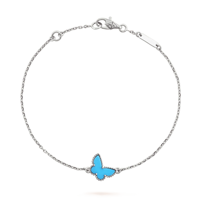 Mysitc BUTTERFLY TURQUOISE BUTTERFLY BRACELET SILVER