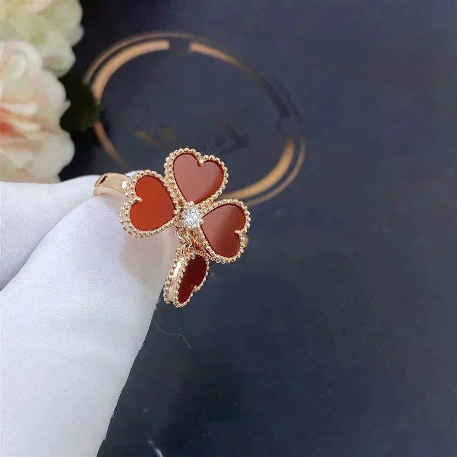 Mysitc SWEET CLOVER CARNELIAN RING
