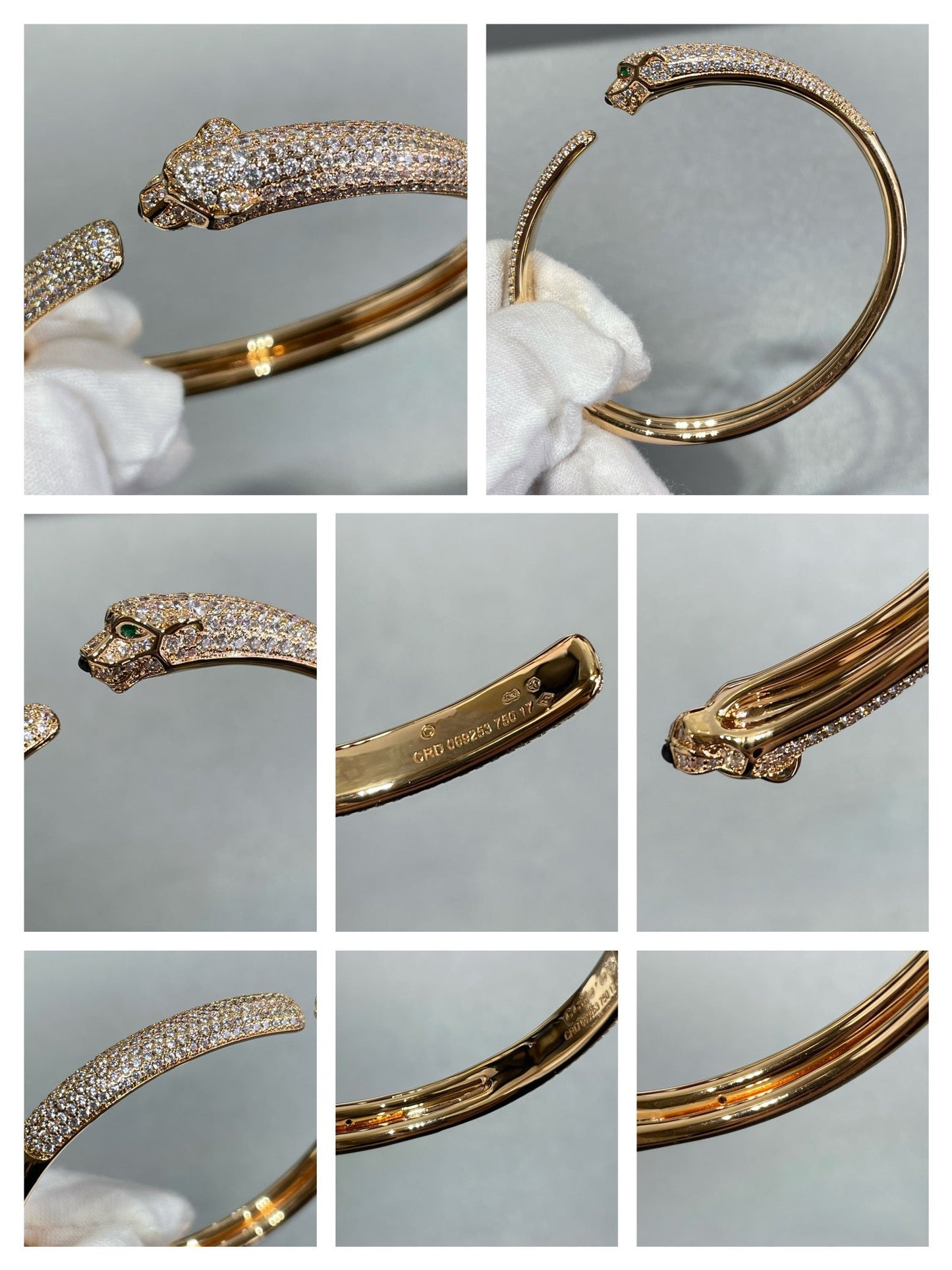 Mysitc PANTHERE FULL DIAMOND OPEN BRACELET