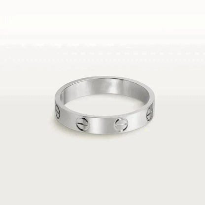 Mysitc LOVE RING 4MM 1 DIAMOND SILVER