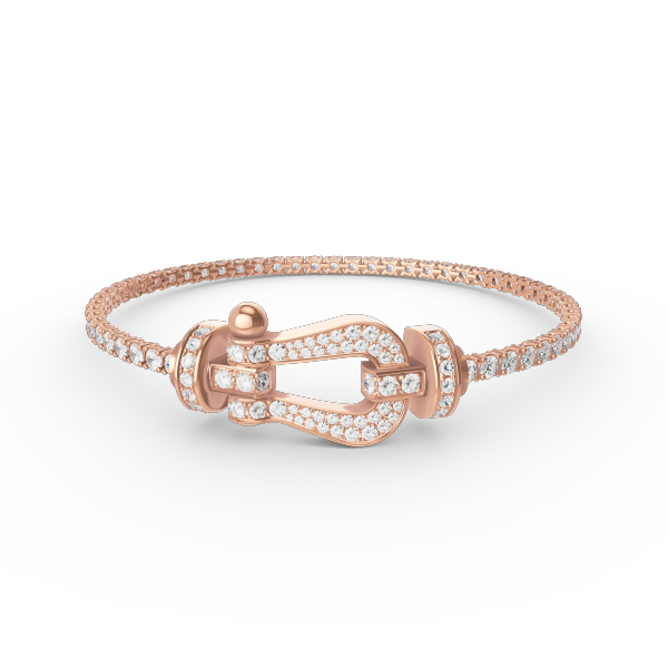 Mysitc FORCE  LARGE HORSESHOE FULL DIAMOND TENNIS BRACELET