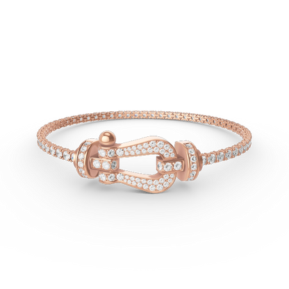 Mysitc FORCE  LARGE HORSESHOE FULL DIAMOND TENNIS BRACELET