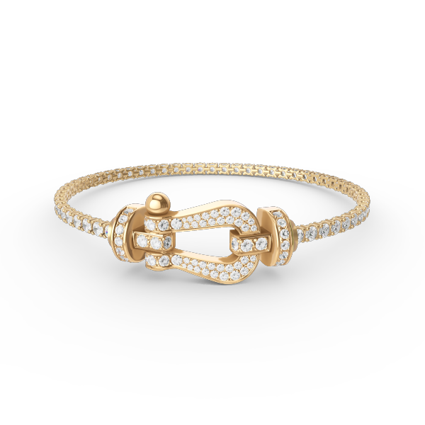 Mysitc FORCE  LARGE HORSESHOE FULL DIAMOND TENNIS BRACELET