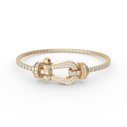 Mysitc FORCE  LARGE HORSESHOE FULL DIAMOND TENNIS BRACELET